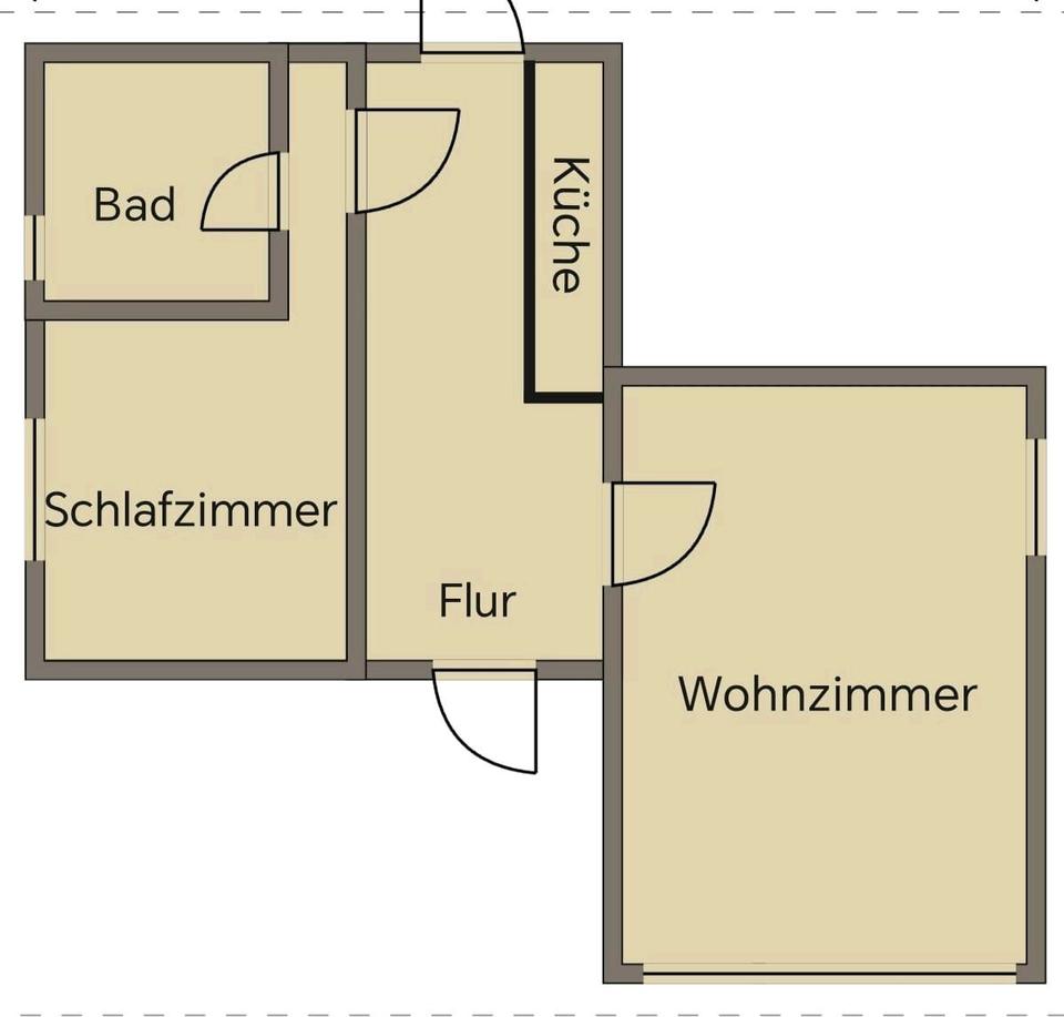 Thumbnail-2-Zimmer-Wohnung in ruhiger Wohngegend Zweitwohnung WG
