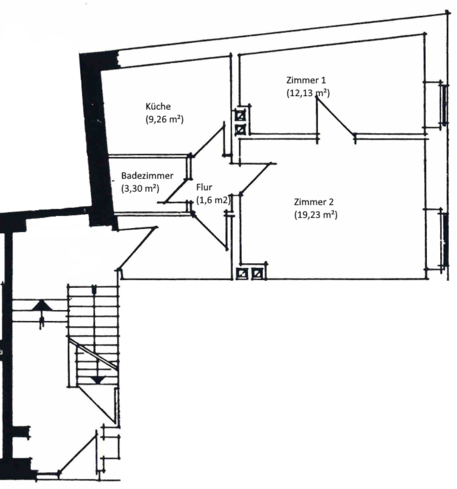 Thumbnail-2-Zimmer-Wohnung in Uninähe (Amalienplatz)