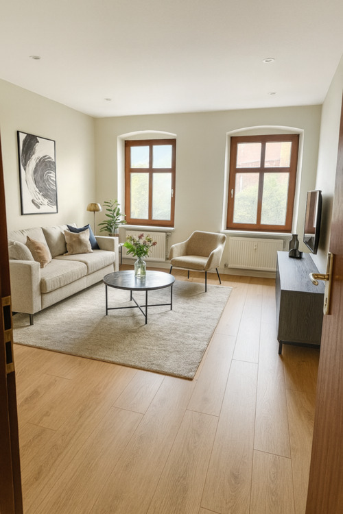 Thumbnail-Helle 2-Raum-Wng. in der Innenstadt, saniert, Blick auf Kloster