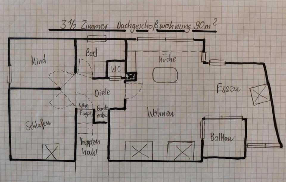 Thumbnail-95qm DG-Wohnung in Haunetal -Stärklos