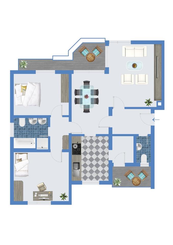 Thumbnail-***Schöne große Dreiraumwohnung mit Balkon und Garage, KAUFEN statt mieten!***