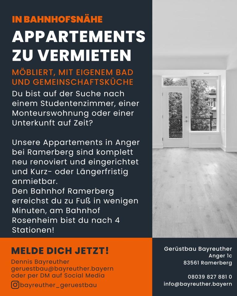 Thumbnail-Möbliertes Zimmer mit eigenem Bad, ca. 15 m²