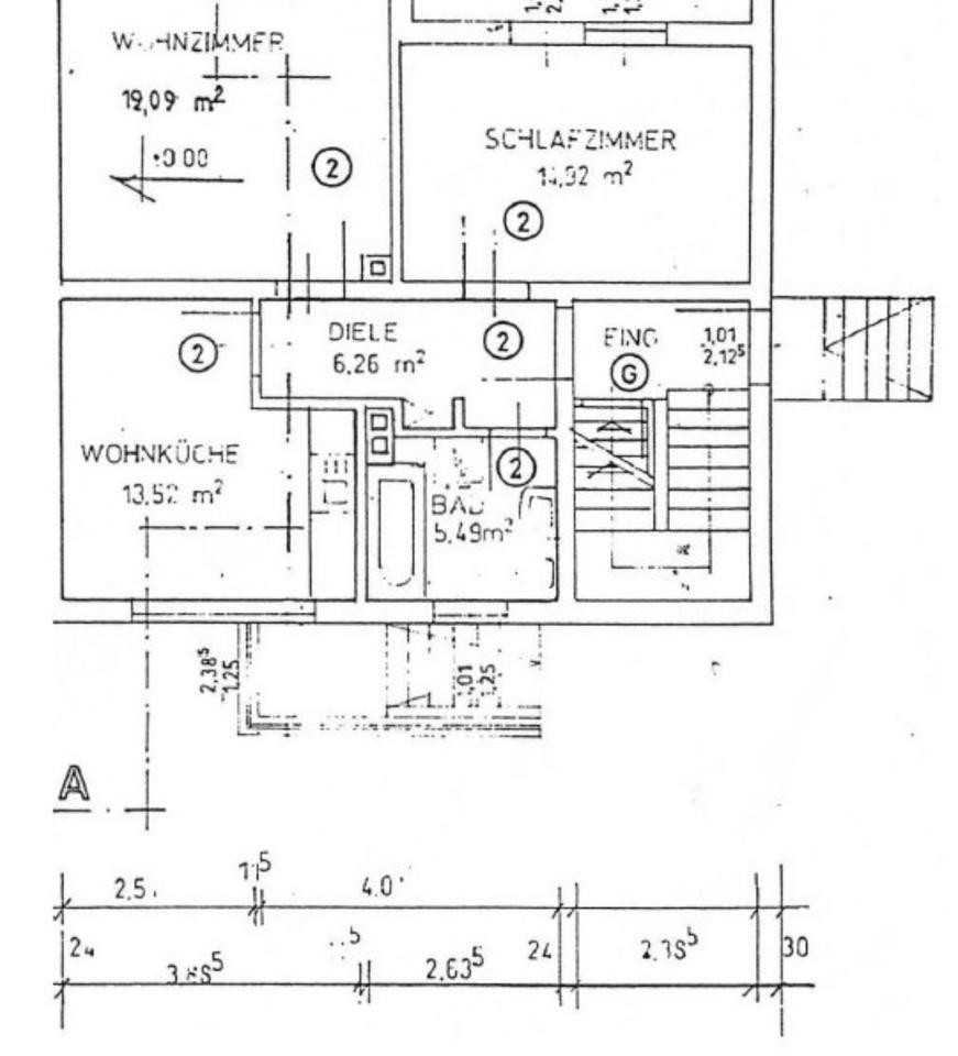 Thumbnail-Ruhige 2-Zi-Whg mit Wohnküche im OG einer Doppelhälfte, ab sofort