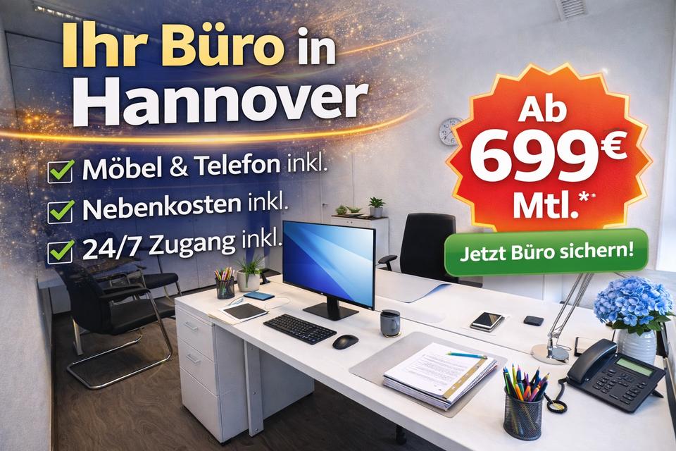 Thumbnail-BÜRO HANNOVER MITTE | MÖBLIERT | ALL INCLUSIVE | HAUPTBAHNHOF