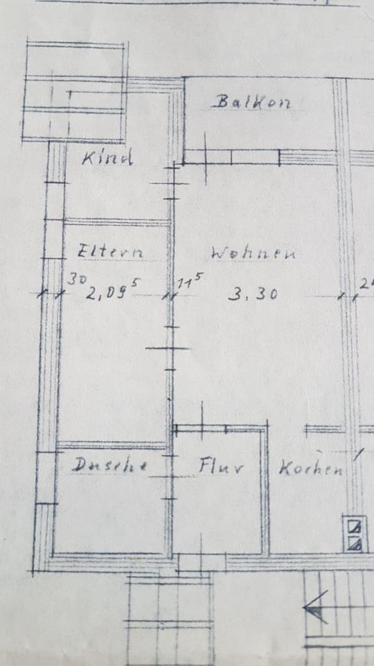 Thumbnail-3-Zi-Wohnung 44qm in 96337 Ludwigsstadt OT Ebersdorf