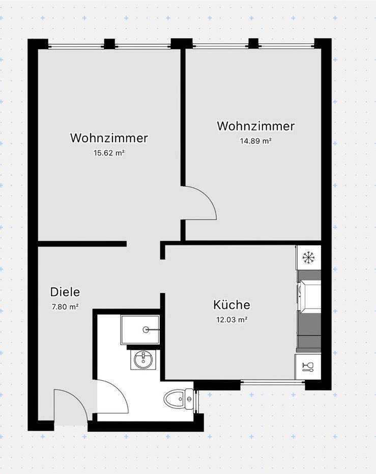 Thumbnail-Kernsanierte 2-Zimmer-Wohnung am Marktplatz von Bad Hersfeld