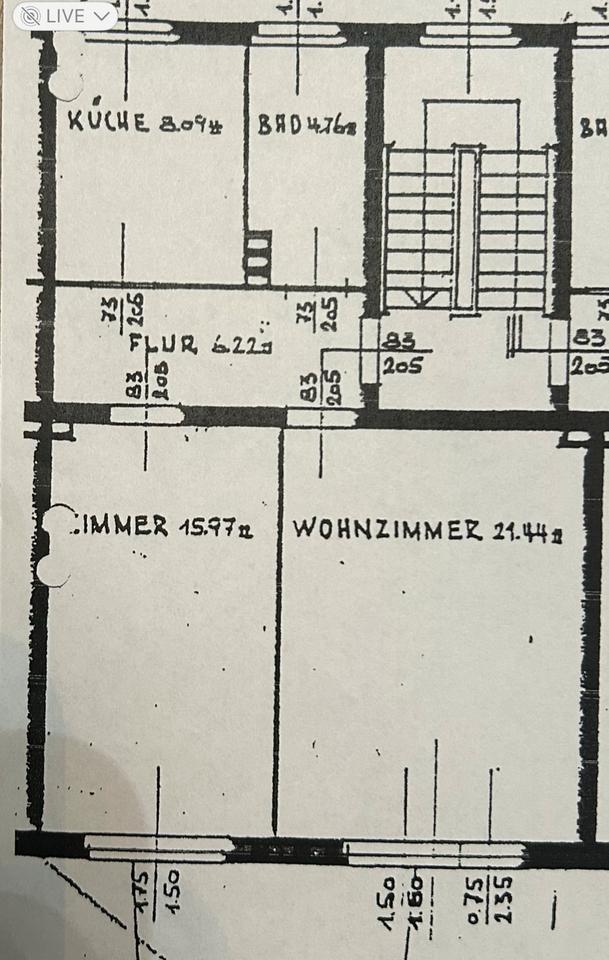 Thumbnail-Modernisierte 2-Zimmerwohnung (WG geeignet) in Ricklingen