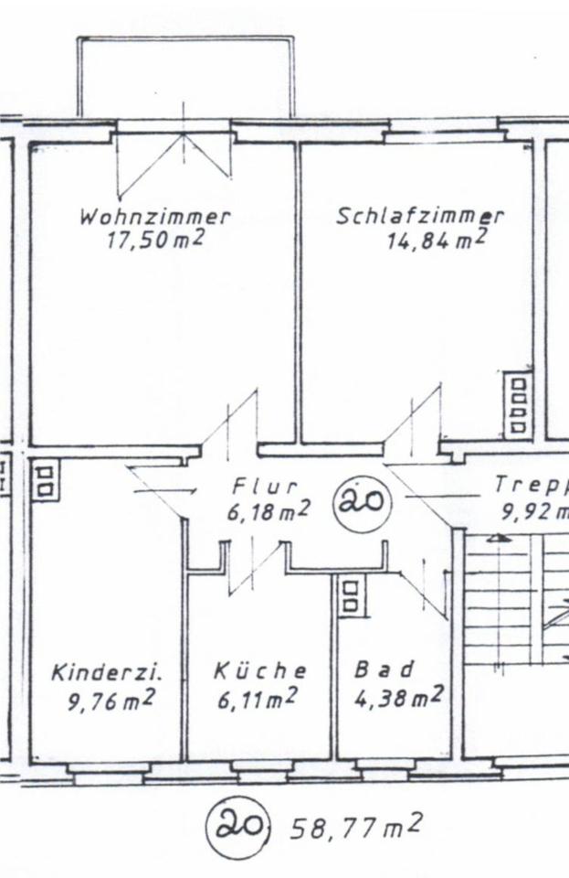 Thumbnail-3-Raum-Wohnung mit großem Süd-Balkon