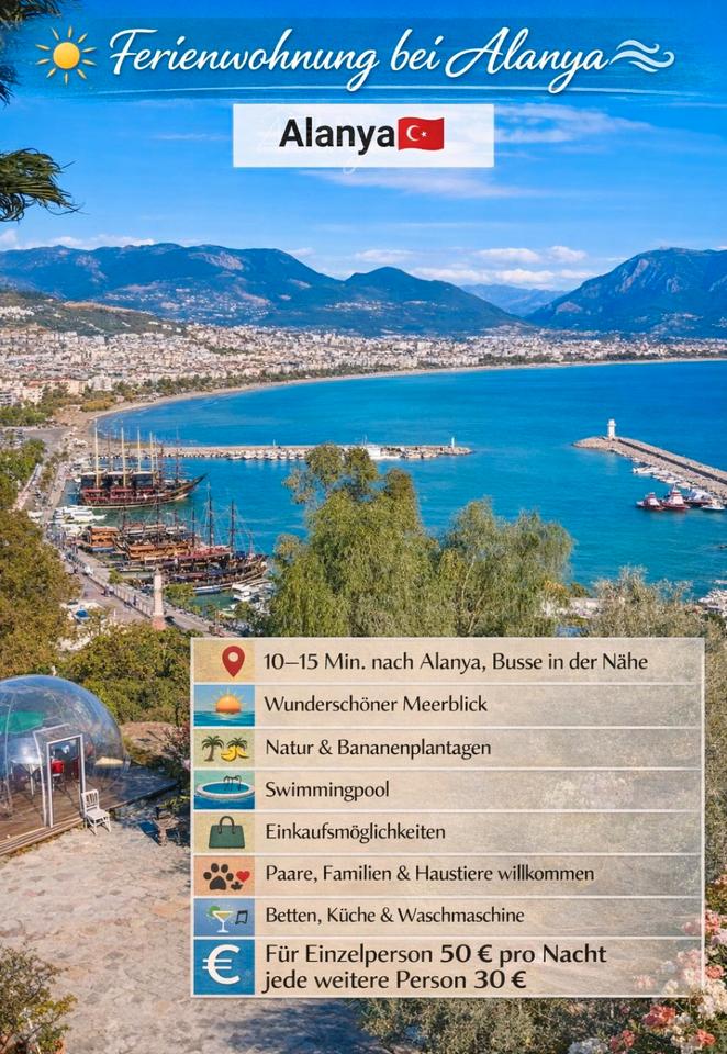 Thumbnail-Ferienwohnung in Alanya l Urlaub in der Türkeil Reisen