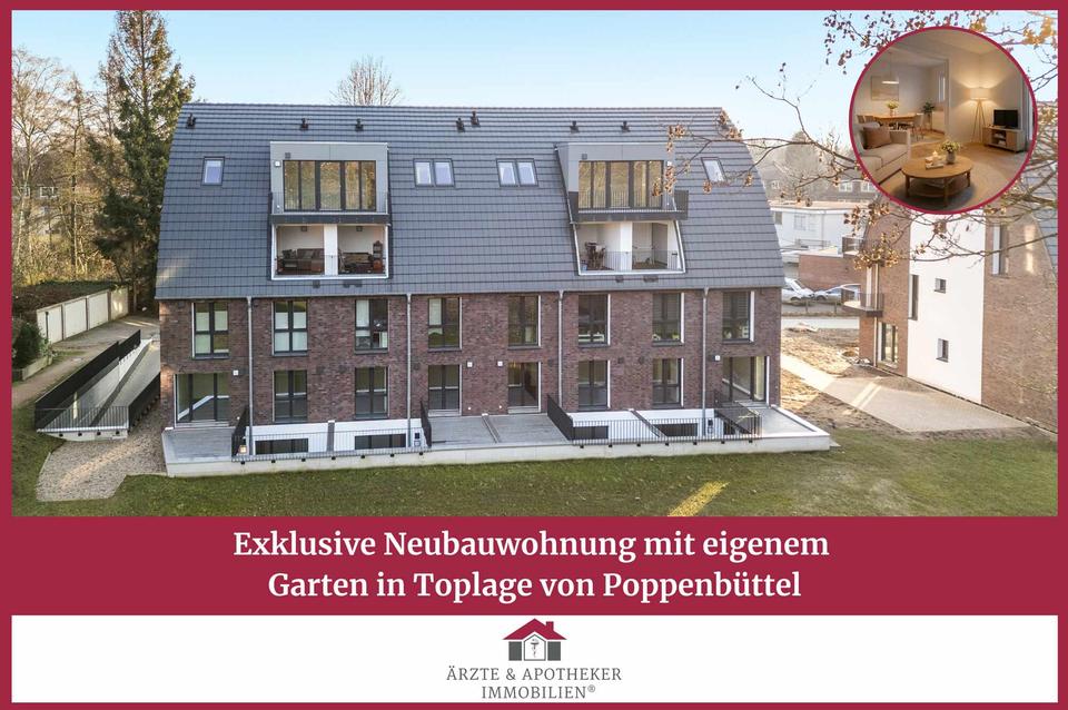 Thumbnail-Exklusive Neubauwohnung mit eigenem Garten in Toplage von Poppenbüttel