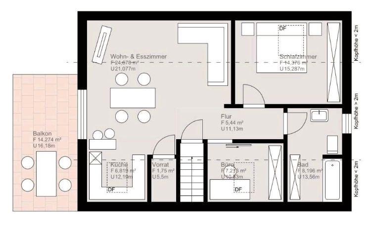 Thumbnail-Helle 60 qm Dachgeschosswohnung
