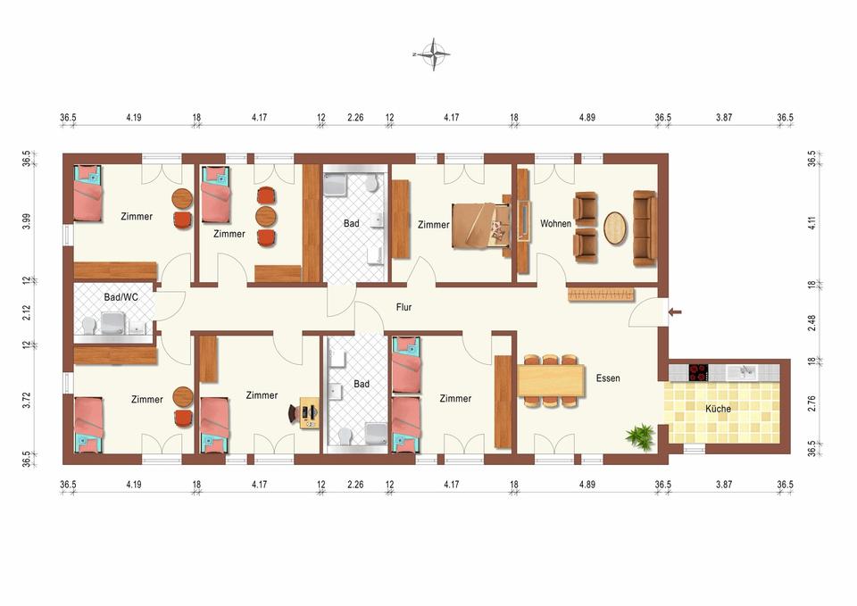 Thumbnail-1 Zimmer - Wohngruppe Senioren Fahrstuhl, barrierefrei