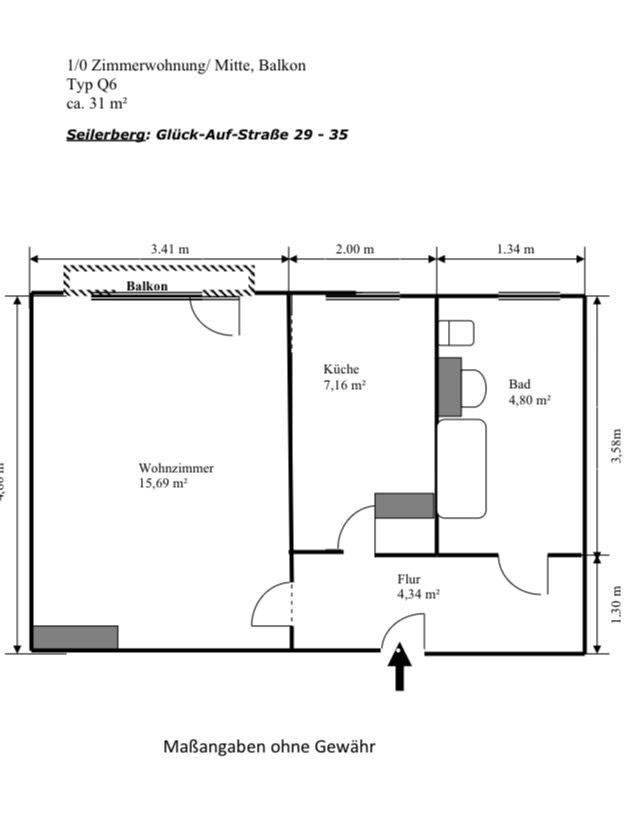 Thumbnail-1 Zimmer Wohnung in Freiberg
