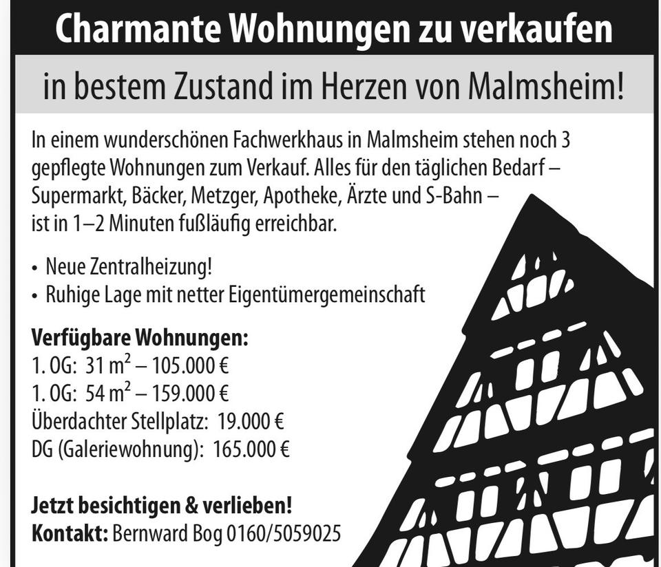 Thumbnail-Nur noch 2 der Eigentumswohnungen in Renningen- Malmsheim