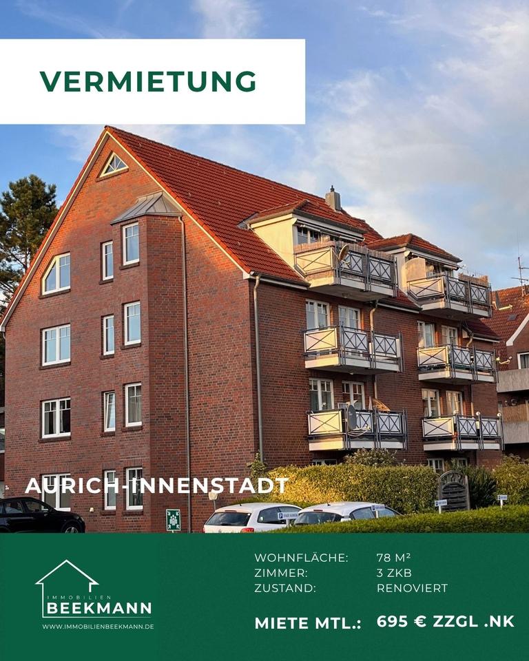 Thumbnail-Top gelegen! Große renovierte Wohnung mit Balkon in Aurich