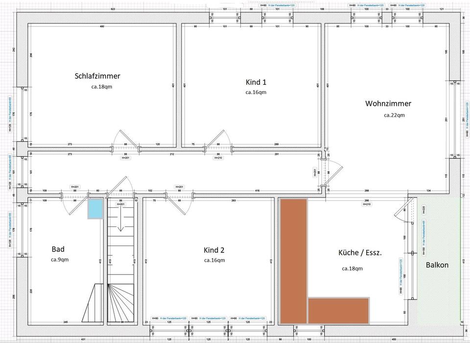 Thumbnail-Obergeschosswohnung mit kleiner Loggia in Twist-Bült zu vermieten