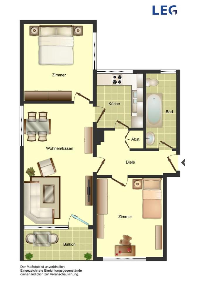 Thumbnail-3-Zimmer-Wohnung in Unna Süd