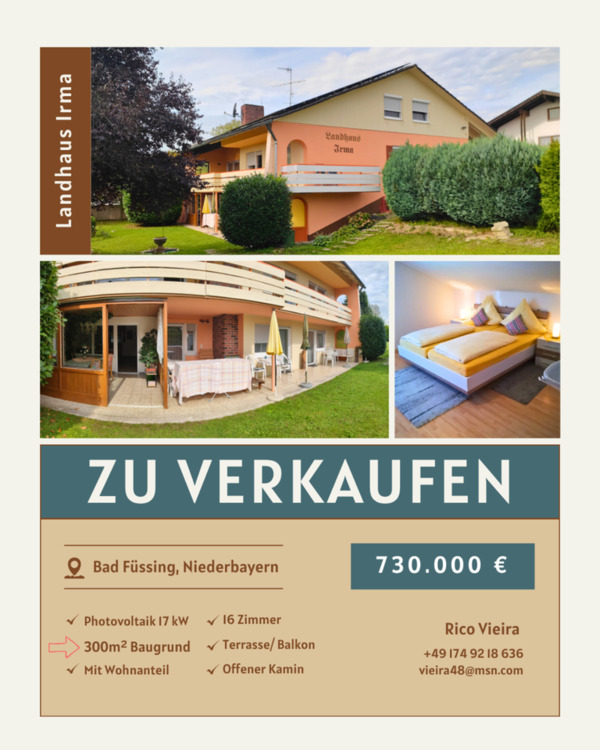 Thumbnail-Pension mit Eigenheim und Baugrund