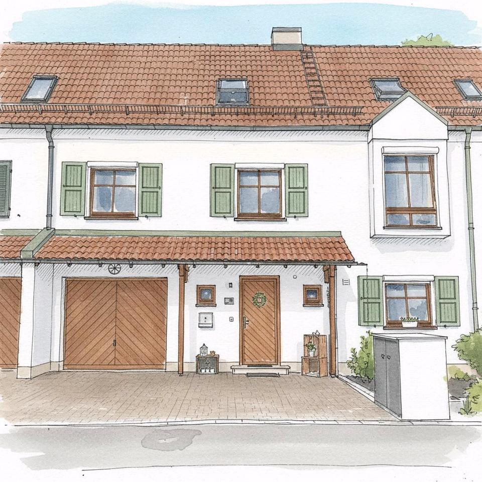 Thumbnail-modernes Kettenhaus EFH in Zorneding zu verkaufen