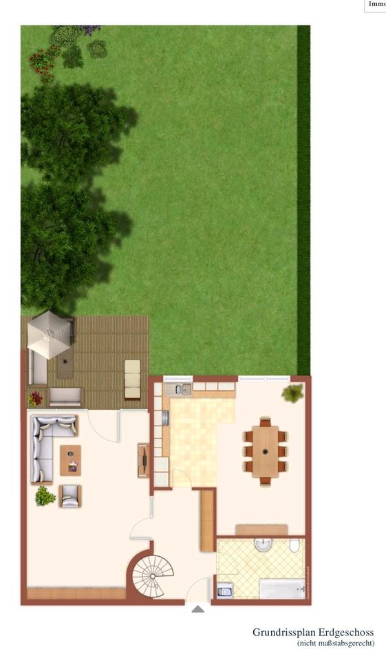 Thumbnail-Moderne Maisonette Wohnung mit Garten und Garage