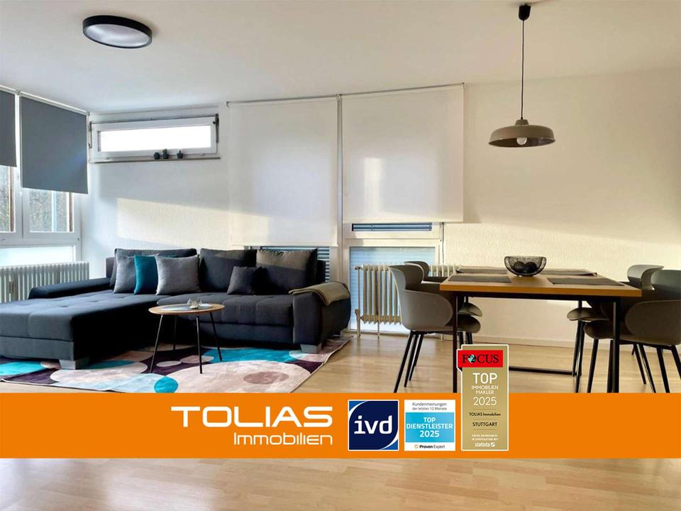 Thumbnail-Terrassentraum: Gemütliche Wohlfühlwohnung mit großer Terrasse, nahe Bosch, Porsche, Trumpf.