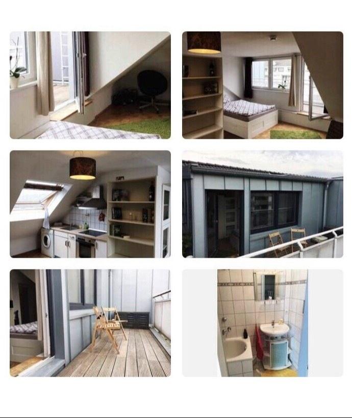 Thumbnail-Appartement mit Dachterrasse in Derendorf zur Zwischenmiete
