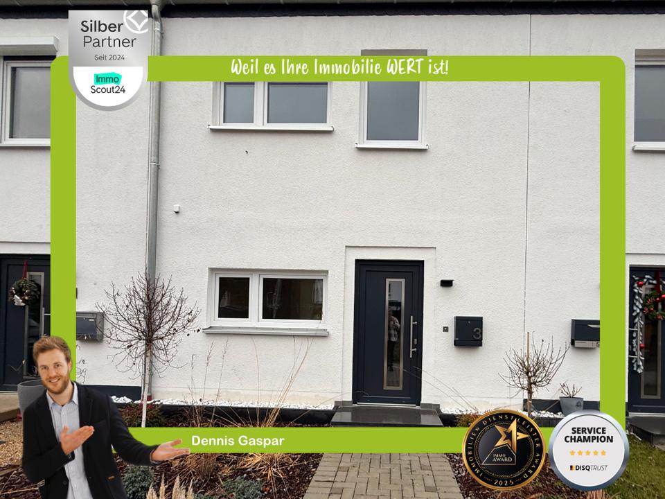 Thumbnail-Modernes Reihenmittelhaus in Düren mit Garten und KfW 45 Standard