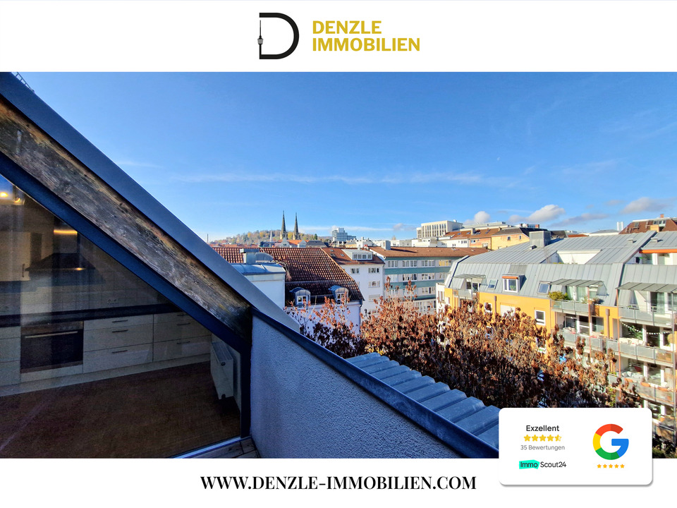 Thumbnail-Zentral in Stuttgart: Großzügige DG-Wohnung mit Balkon, Aufzug und Stellplatz