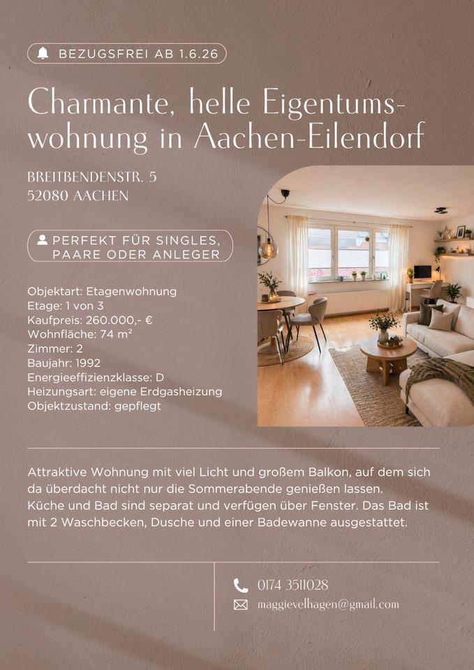 Thumbnail-Charmante, helle Eigentumswohnung in Aachen-Eilendorf