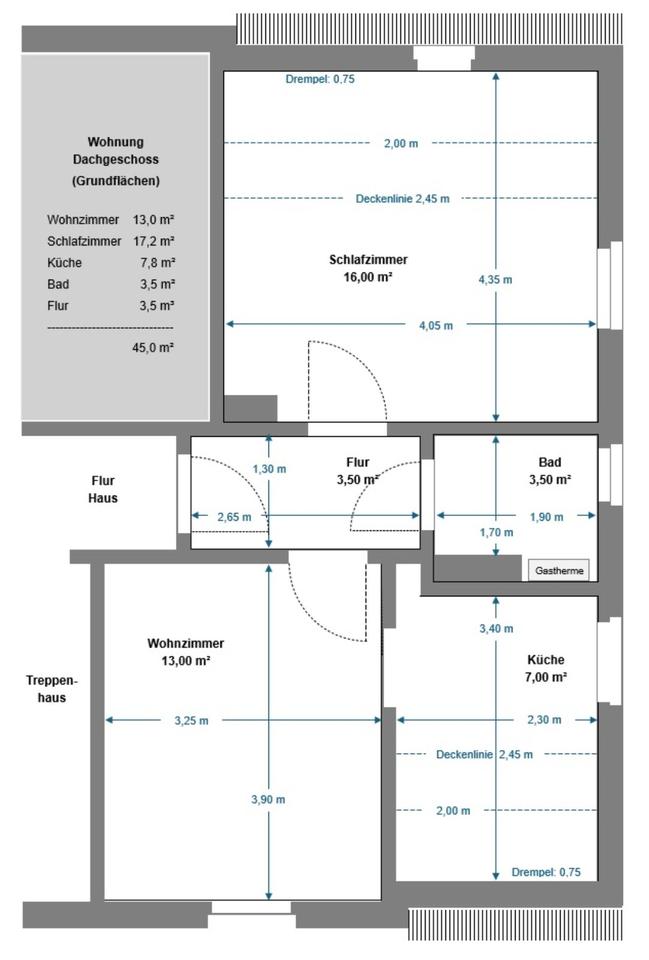 Thumbnail-Charmante 2-Raum-Dachgeschosswohnung
