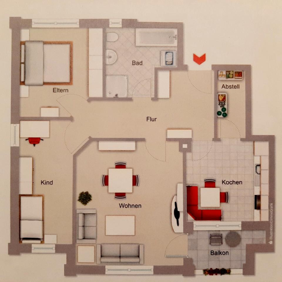 Thumbnail-3 ZKB Wohnung zu vermieten - Zentrum Löningen