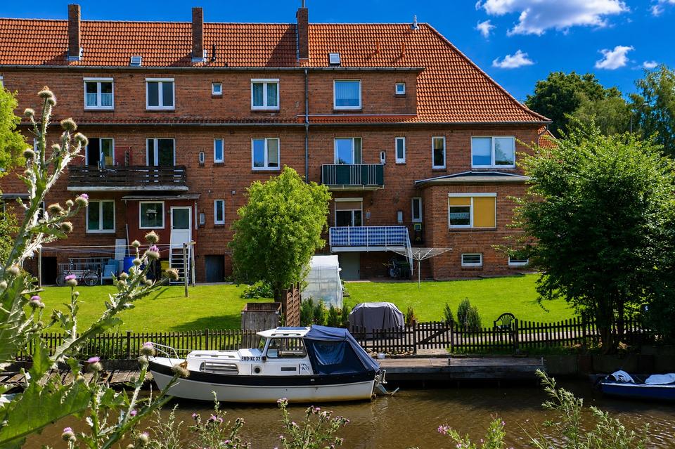 Thumbnail-Emden: Attraktive 4 Zimmer Wohnung mit Balkon in Kanallage