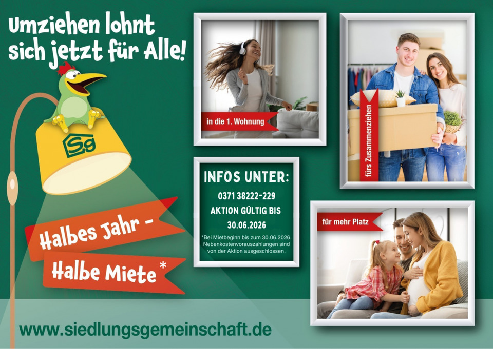 Thumbnail-Ab August! Frisch modernisierte 3 Raumwohnung im Grünen