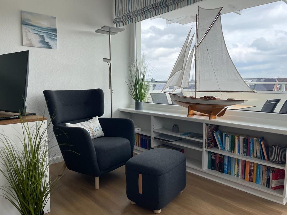 Thumbnail-strandnahe Ferienwohnung Cuxhaven Duhnen, 3 SZ, inkl. Strandkorb