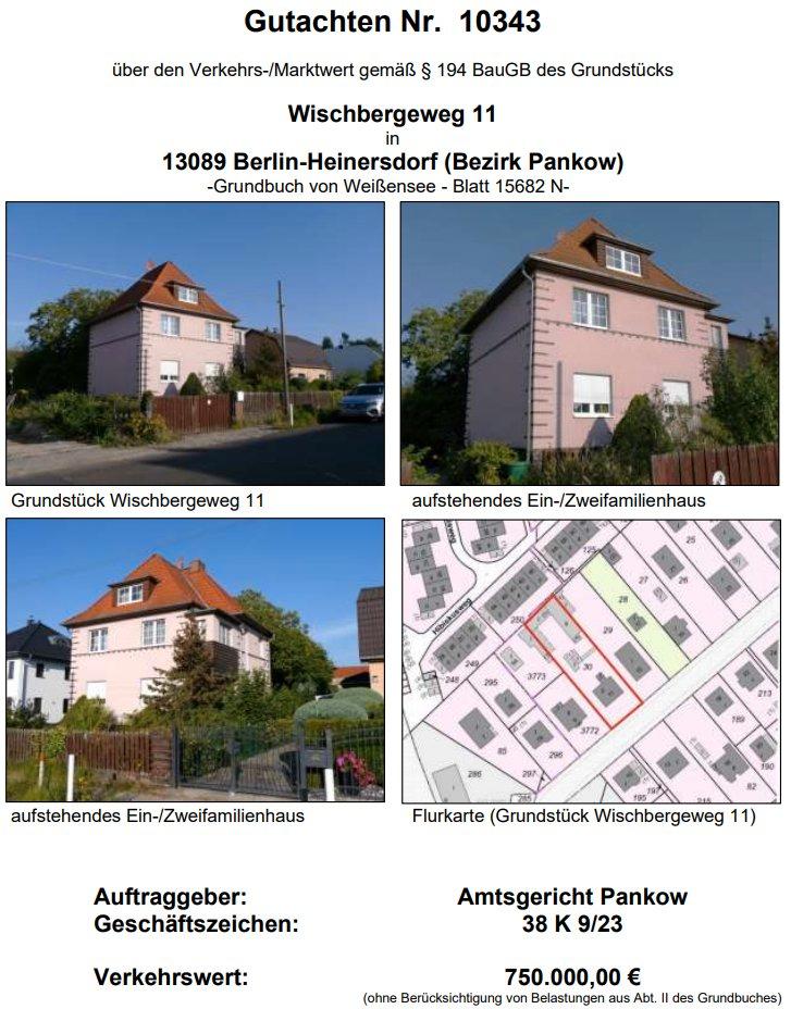 Thumbnail-Versteigerung MFH mit groß. Grundstück & Baulandreserve in Pankow