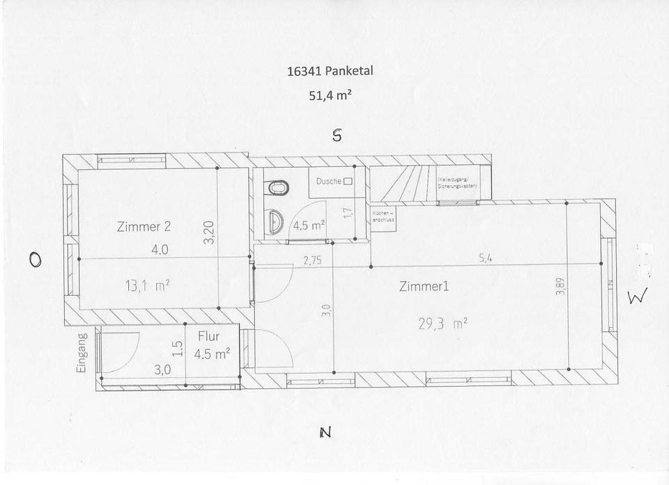 Thumbnail-ruhige EInliegerwohnung mit kleinem Garten