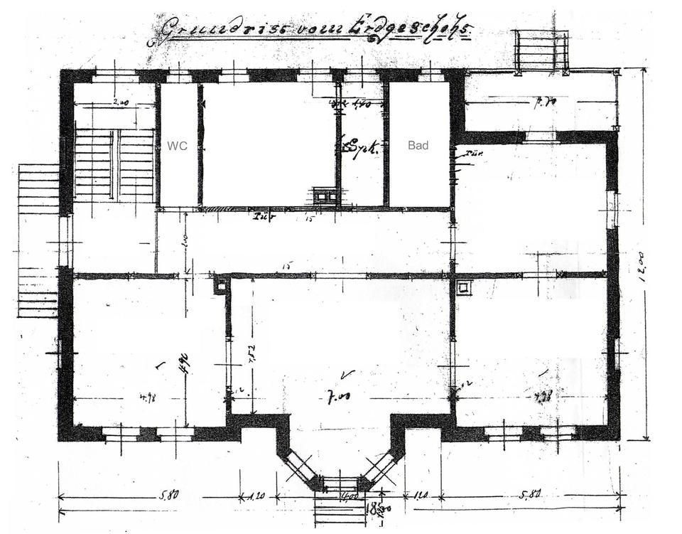Thumbnail-Großzügige 5-Zimmer - Wohnung in Gründerjahrevilla in Arnstadt
