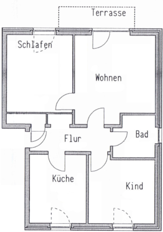 Thumbnail-83 m² ebenerdige EG Wohnung Dohnsen (Halle, Bodenwerder)