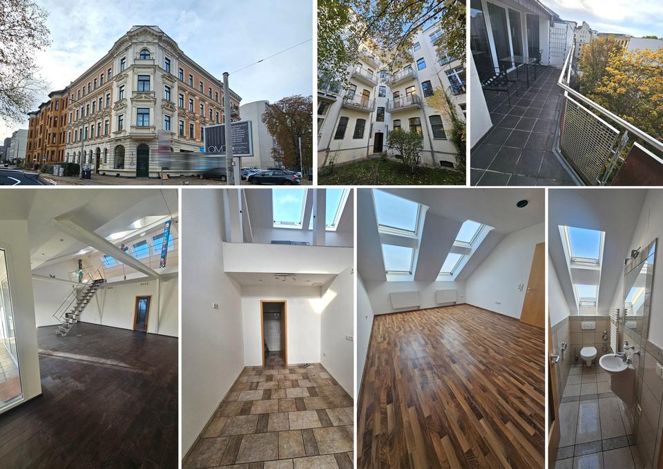 Thumbnail-Repräsentative Büro-Praxisfläche im DG mit Galerie, Kamin, 2 sep. WCs, gr. Balkon, Lift, SP mgl.