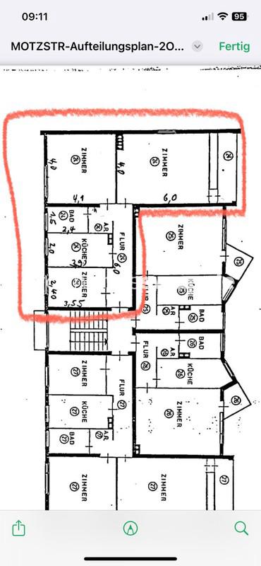 Thumbnail-Wohnungsswap - 3 Zimmer, 72 m² - Motzstraße, Wilmersdorf, Berlin