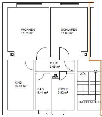 Thumbnail-Sanierte 3-Raum-Wohnung im Grünen