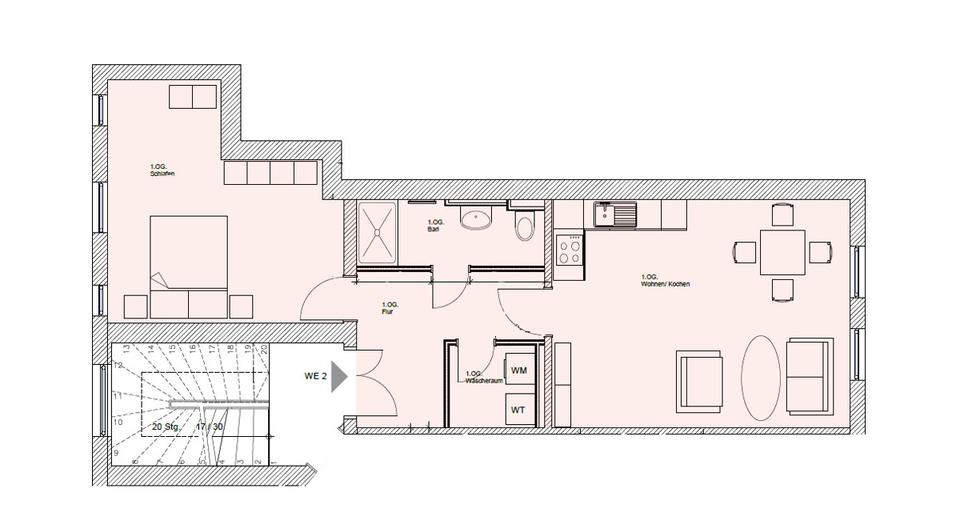 Thumbnail-Erstbezug nach Sanierung - Moderne 2-Zimmer-Wohnung in Weimar