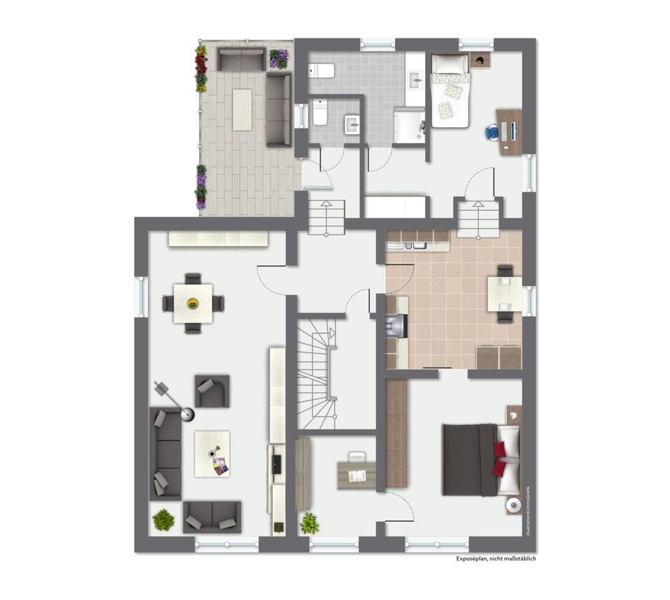 Thumbnail-3-Zimmer-Wohnung mit großem Balkon in Arnsberg-Müschede