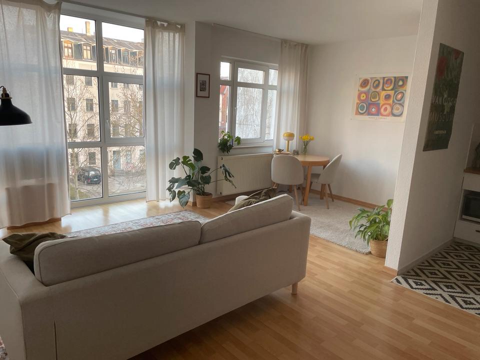 Thumbnail-Schöne 2-Zimmer-Wohnung (möbliert) in Leipzig-Mitte befristet