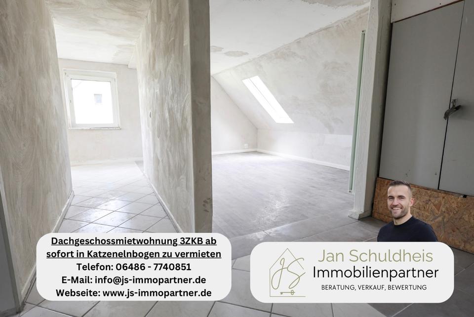 Thumbnail-Mietwohnung Dachgeschoss 3ZKB ab sofort in Katzenelnbogen zu vermieten!