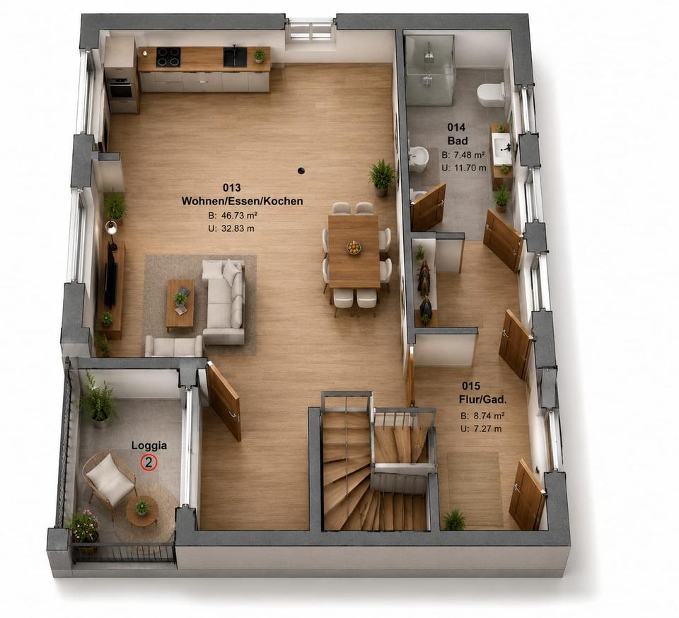 Thumbnail-Moderne Neubauwohnung mit Wohlfühlfaktor