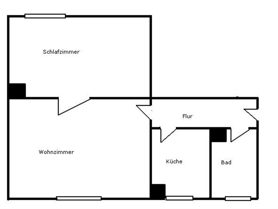 Thumbnail-2-Raum-Wohnung in zentrumsnaher Lage