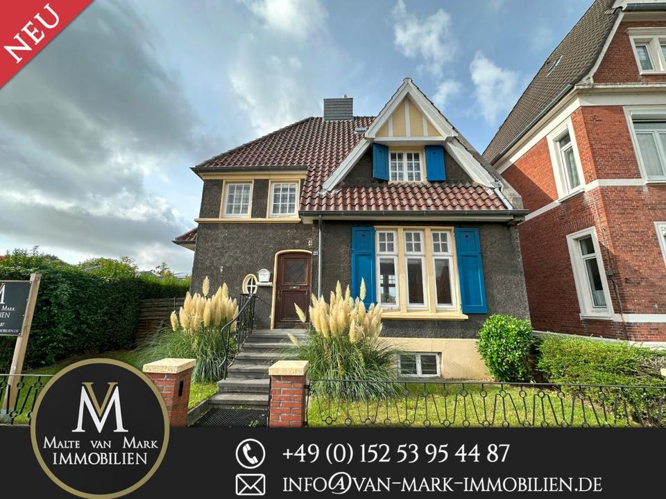 Thumbnail-Schöne Villa von 1911 mit 5 Zimmern, Garten, Optional Kanallage , Garage