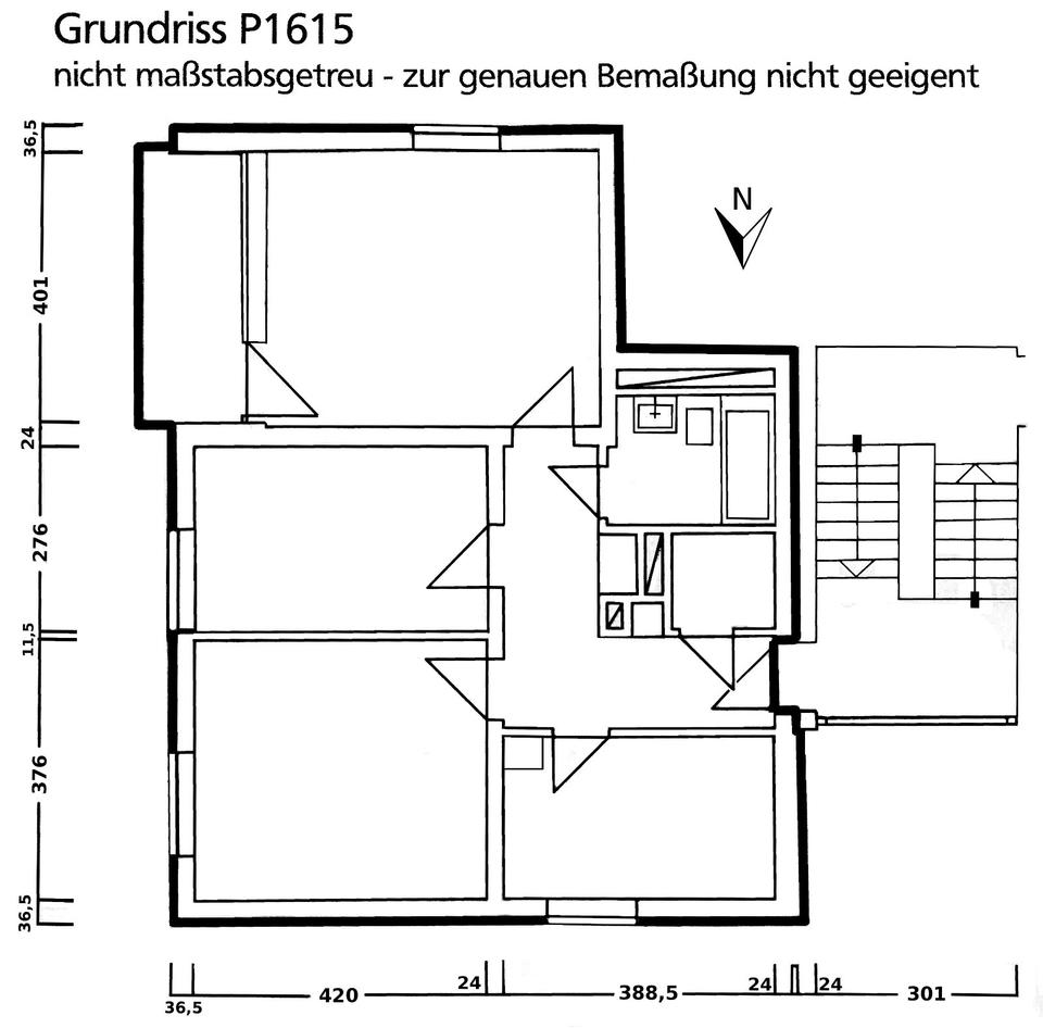 Thumbnail-3-Zimmer-Wohnung mit Balkon und EBK in Passau