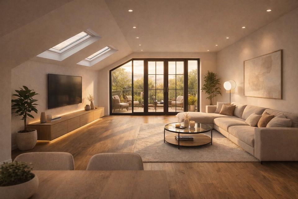 Thumbnail-Erstbezug n. Sanierung: 3-Zi.-Penthouse-Wohnung Balkon u. Loggia